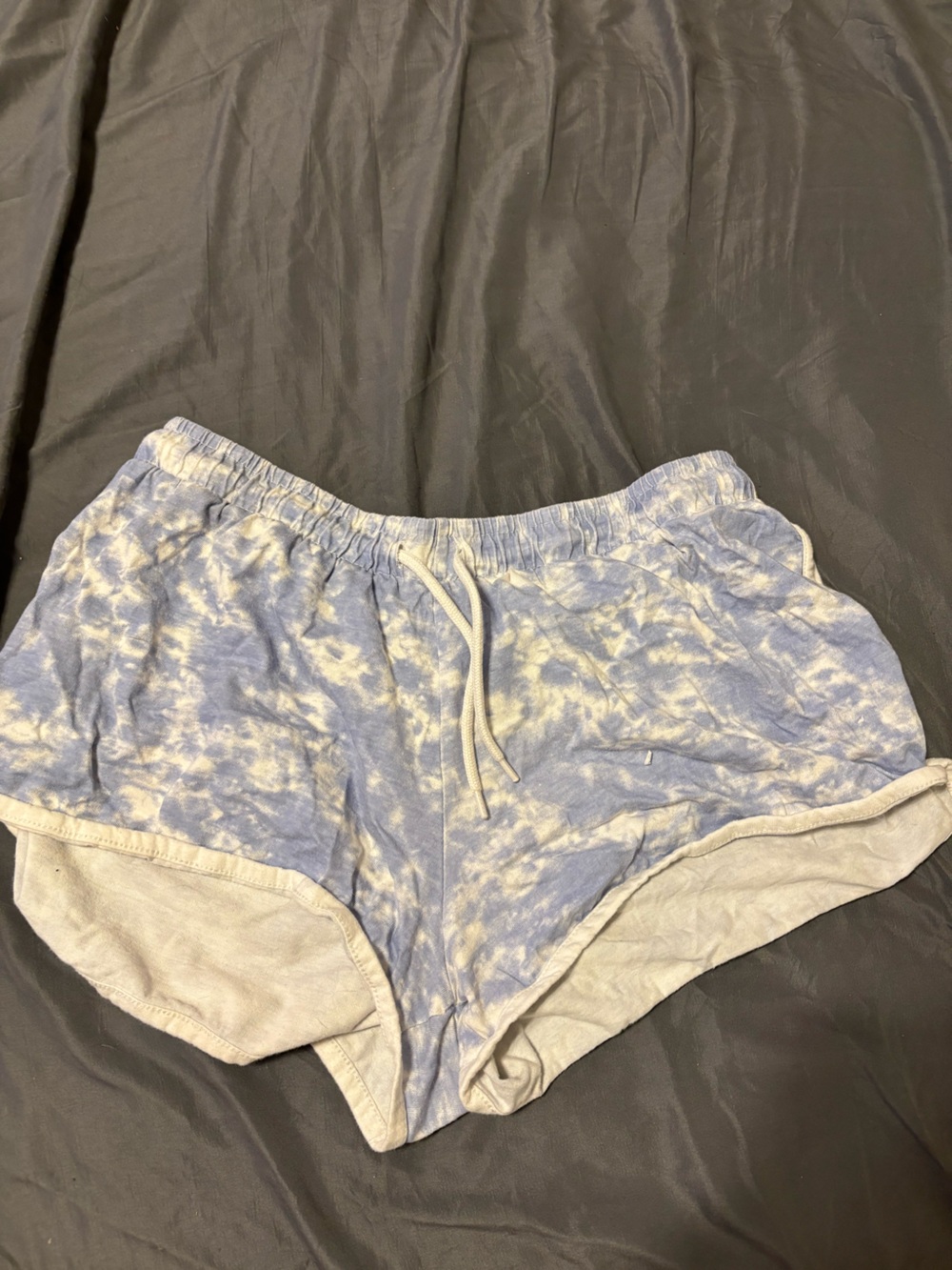 Primark Blue Cream Tie Dye Shorts Size L / 10